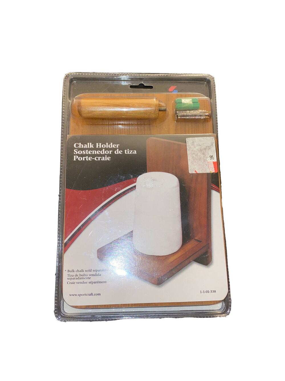 Sportcraft Pool Accessory Wall Mounted Wood Cone Large Chalk Holder
